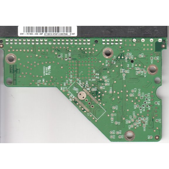 WD1600AAJB-00WRA0, 2061-701563-000 09P, WD IDE 3.5 PCB
