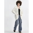 thumbnail image 2 of No Boundaries Hooded Cocoon Cardigan, Midweight, Women's & Women's Plus, 2 of 5