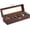 Espresso, variant on 6 Slot Watch Case, PU leather Lockable Watch Organizer with Soft Pillow and Glass Display Lid -Espresso