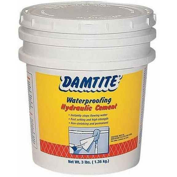 3Lb Wtrprf Hydraulic Cement DAMTITE WATERPROOFING Hydraulic Repair 07032