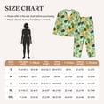 thumbnail image 4 of Salouo Avocado Pattern Women's Pajamas Set Long Sleeve Button Down Sleepwear Soft Pj Lounge Sets for women 2 Piece Pjs Set with Long Pants-Large, 4 of 7