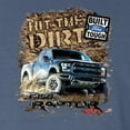 thumbnail image 2 of Wild Bobby, Ford F-150 Raptor Built Touch Offroading Hit The Dirt, Cars and Trucks, Front and Back Garment-Dyed Short Sleeve Tees, Navy, 2XL, 2 of 3