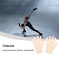 thumbnail image 3 of fastboy Shiny Figure Skating Wrist Gloves Mittens with Transparent Rhinestones Warm Crystal Gloves Adult Driving Skating Performance Skin Color S, 3 of 6