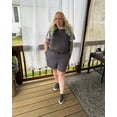 thumbnail image 2 of CASSIE LIZ Plus Size Shorts 5X Womens Gray Bermuda Cargo Shorts Ladies Casual Summer Loose Fit Athletic Shorts with Pockets 5XL 26W 28W, 2 of 5
