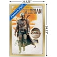 thumbnail image 3 of Star Wars: The Mandalorian - Mando And The Child Walking Wall Poster, 14.725" x 22.375", Framed, 3 of 5