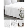 thumbnail image 6 of Blue Floral Spring Full Size Flat Sheet, Wrinkleproof & Fadeproof Cooling Flat Bed Sheet Only, Vintage Summer Botanical Flower Breathable Soft Bedding Top Sheets 81 x 96 Inches, 6 of 8