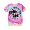 thumbnail image 4 of Bobifish Big Girls Graphic T-Shirt Short Sleeve Tee Basic Birthday Girl Print Crewneck Top for kid, 4 of 4