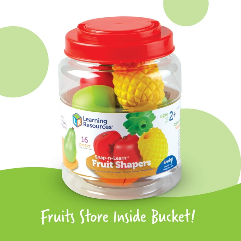 Learning Resources Snap-N-Learn Fruit Shapers Preschool Toy for