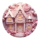 thumbnail image 5 of Letrero de puerta acrílico con diseño de castillo rosa 3D para San Valentín, ideal para decorar la pared de Navidad. Estilo C, 5 of 9