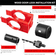 Door Lock Installation Kit,Door Hole Drilling Kit for Wooden Doors,Door