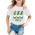 thumbnail image 4 of Girls St Patricks Day Shirt 2t Funny Irish Clover Pattys Comfy Short Sleeve Crew Neck Holidays Tops Girls' Tops, Tees & Blouses 7-8 Years, 4 of 4