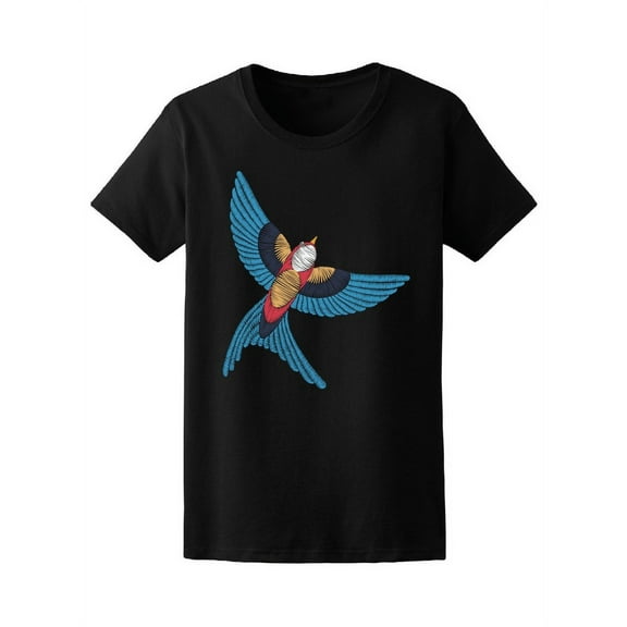 Beautiful & Colorful Swallow T-Shirt Women -Image by Shutterstock, Female Large