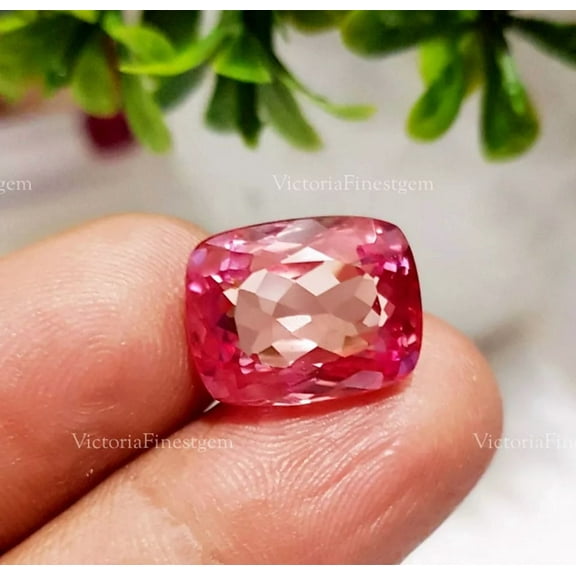 14.80 Ct Flawless Pink Morganite Loose Cushion Loose Gemstone
