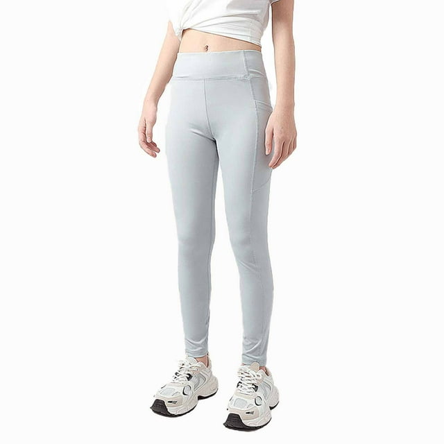 tarylea Girls Clothes High Rise Stretch Yoga Pants Solid Color Slim Fitted Quick Dry Trousers Casual Comfy Basic Pants