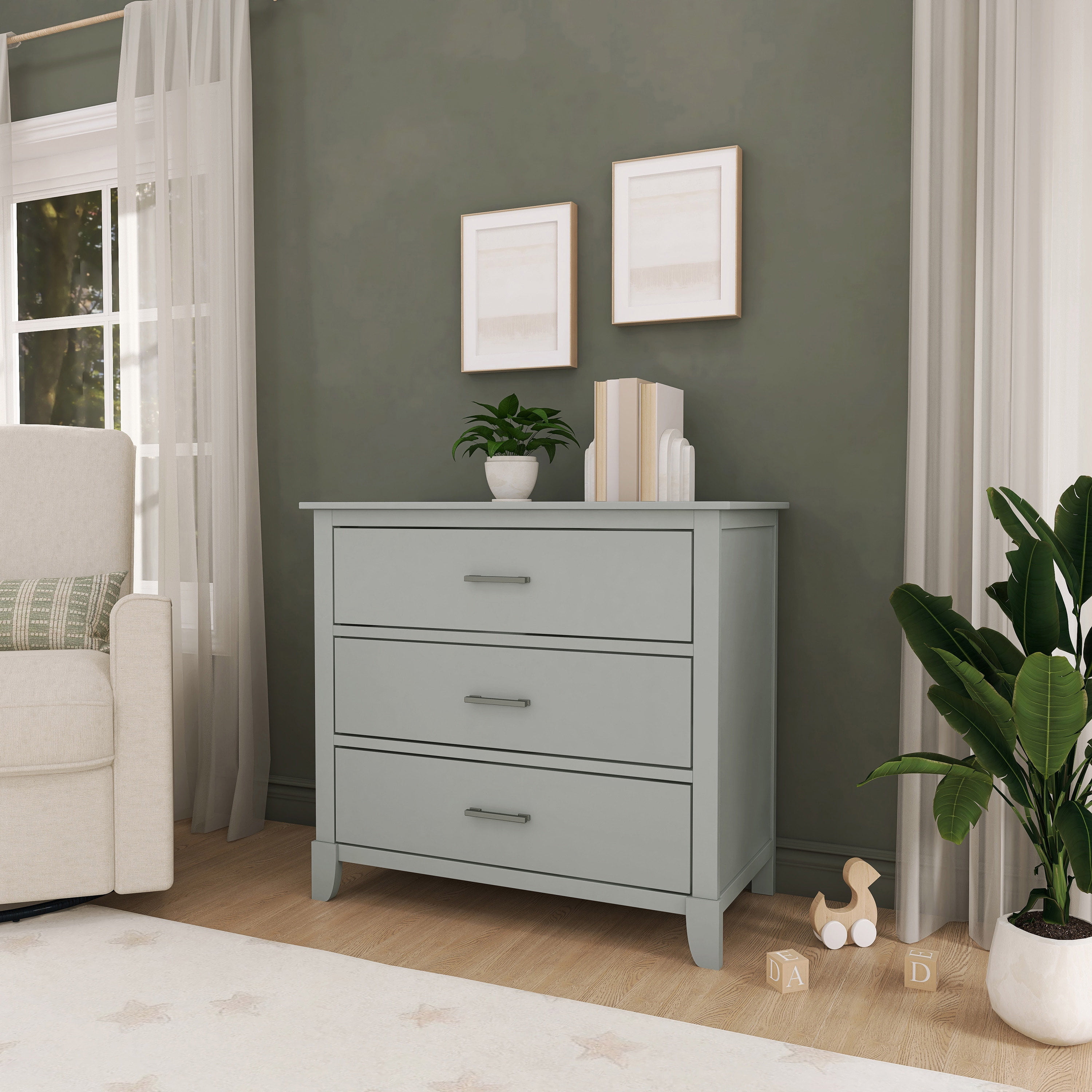 Dream On Me Ollie Dresser, Silver Grey Pearl - Walmart.com