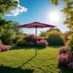 thumbnail image 4 of Sombrilla de Jardin 223 cm de alto con inclinación ajustable ilios innova resistente rojo, 4 of 9