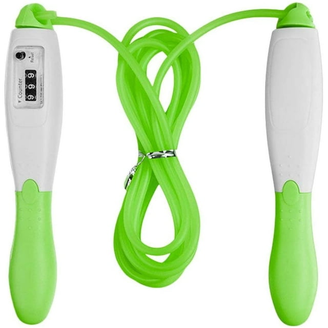 Counting Skipping Rope Jump Ropes Sport Fitness Exercise Tool Fast Speed Counting Rope Skipping Wire, Green