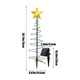 thumbnail image 4 of Árbol de Navidad solar para decoración navideña al aire libre, luces LED navideñas con 8 modos de estrella, impermeables, para patio, jardín, césped, decoración navideña (verde), 4 of 9