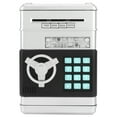 thumbnail image 2 of Alcancía electrónica con simulación de cajero automático, contraseña, dinero en efectivo, monedas, caja de ahorro, regalo para niños, plata, 2 of 13