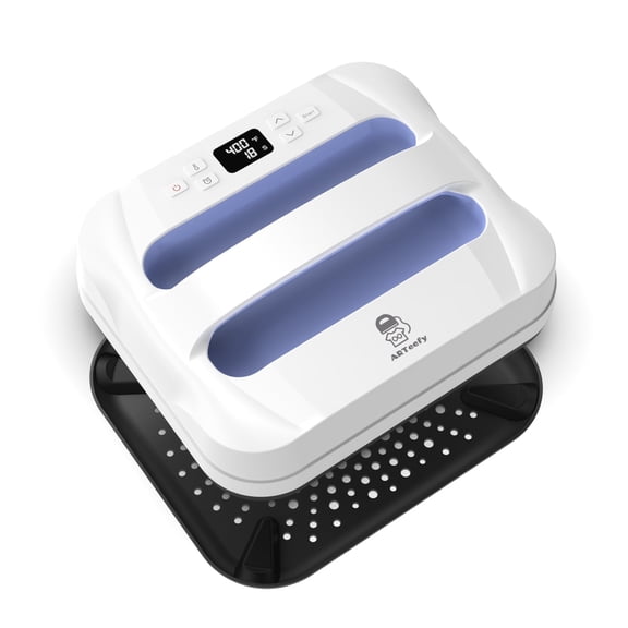 ARTeefy HP3 12" x 10" Portable Heat Press Machine for T-Shirts, Sublimation and HTV Vinyl, Purple