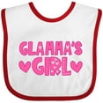thumbnail image 3 of Inktastic Glamma's Girl Girls Baby Bib, 3 of 4