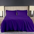 thumbnail image 3 of SCI Luxury 4PC Sheet set 800 Thread Count Bedsheets pure Egyptian Cotton Queen Size Sateen Weave Hotel Sheets Fits Mattress Upto 16" Inch Deep Pocket ( Purple ), 3 of 5