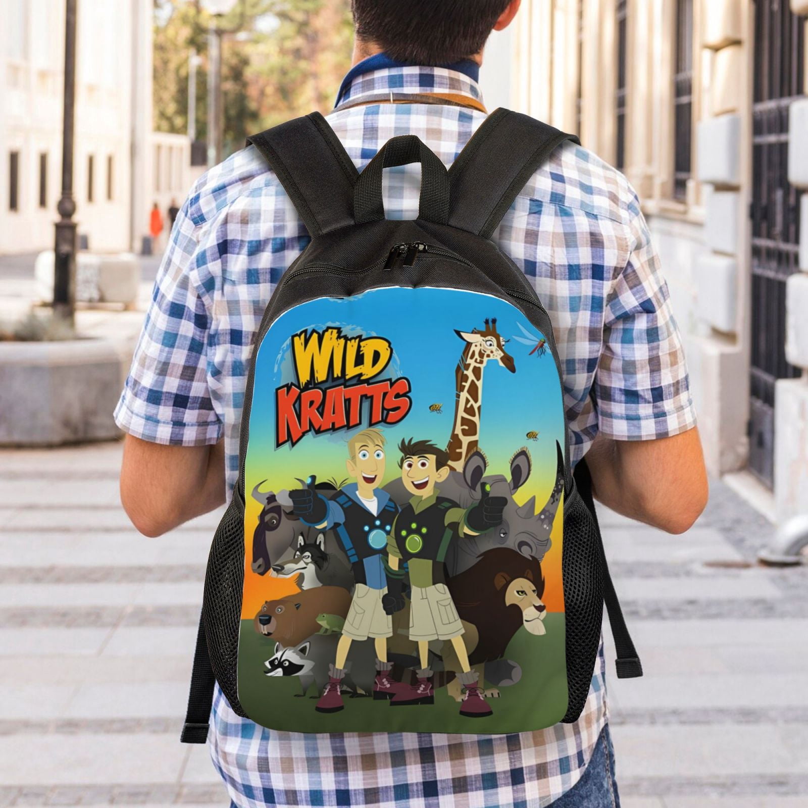 Wild Kratts Backpacks For Men Women Book Bag Travel Hiking Camping Work