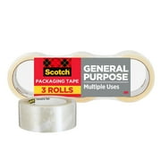 Scotch 3350-3 Lightweight Shipping Packaging Tape, 1.88 in. x 54.6 Yards