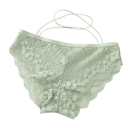 

Mackneog High Rise Underwear Women Women s Cross Lace Panties Women s Sexy Transparent Lace Briefs NylonLace Lace Thong Plus Size Panties