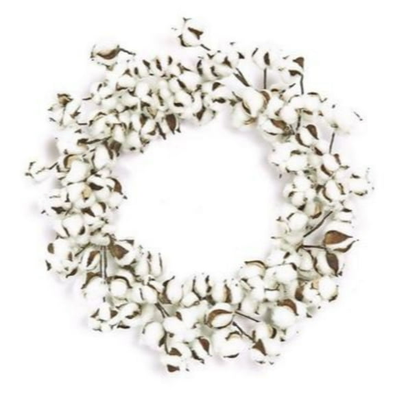 Select Artificials Nature Inspired Artificial Spring Wreath, White 22-Inch