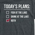 thumbnail image 3 of Instant Message - Todays Lake Plans - Men's Short Sleeve Graphic T-Shirt, 3 of 6