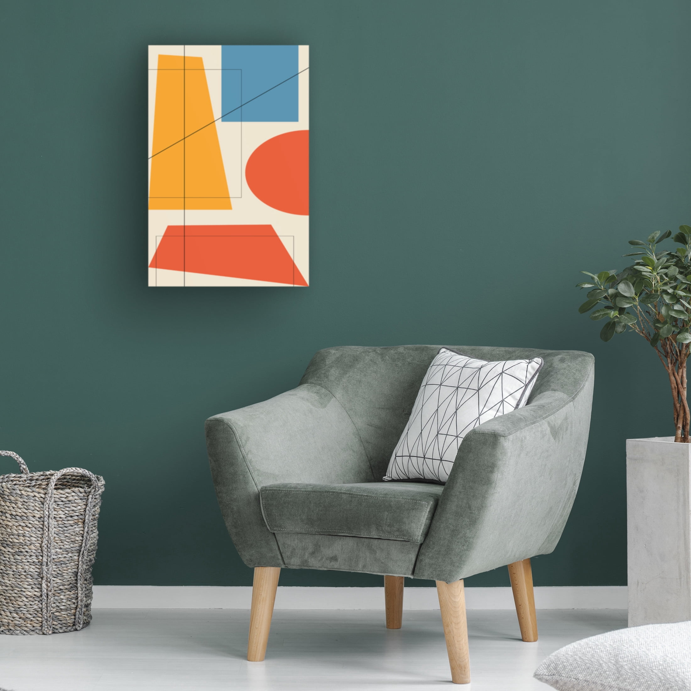 Trademark Fine Art Oju Design Geometric 5 Canvas Wall Art