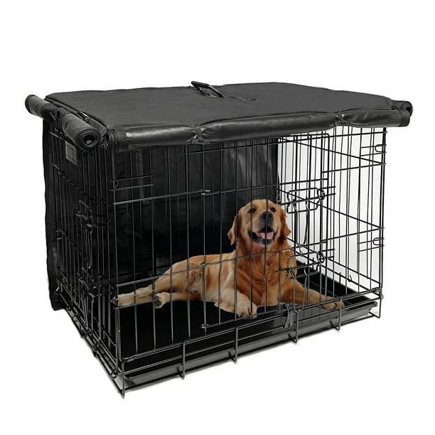 Funda de jaula para perros Joroamp para jaulas de 24 pulgadas, impermeable, negra