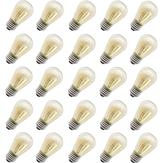 Guirnalda de bombillas para exteriores Rolay S14, incandescentes, 11 W, paquete de 25