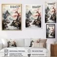 thumbnail image 4 of Designart "Asian Art Samurais horizon I" Asian Floater Framed Canvas Print, 4 of 7