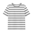 thumbnail image 5 of Zpanxa T Shirts for Girls Solid Color Round Neck Loose Fit Print Pattern Top Polyester Spandex 3-4 Years, 5 of 5