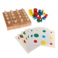 thumbnail image 2 of Materiales Sensoriales Montessori - Cilindros con s de Control Y Paquete Familiar de Enchufe de Cilindro - Juguete Educativo de CUTICAT Juego de juego de formas, 2 of 8
