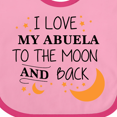 thumbnail image 4 of Inktastic I Love My Abuela to the Moon and Back Boys or Girls Baby Bib, 4 of 4
