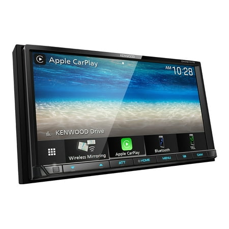 Kenwood - 7" - Android Auto/Apple® CarPlay™ - Built-in Bluetooth - In-Dash Digital Media Receiver - Black