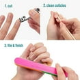 thumbnail image 5 of TRIM Complete Manicure Bundle - For Pushing Back Cuticles and Clipping and Buffing Nails - Includes Deluxe Fingernail Clipper, 7-Way Nail Buffer, Pedicure/Manicure Cuticle Sticks - Easy to Use, 5 of 6