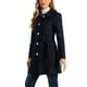 thumbnail image 4 of Abrigo largo elegante de invierno para mujer con cuello de solapa en azul oscuro XS, 4 of 6