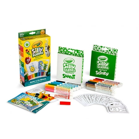 Crayola Silly Scents Marker Activity Set, Goin' to the Beach