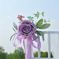thumbnail image 6 of Wedding Chair Back Decorations Style Artificial Flower Bouquets For Wedding Decor And Photography Props, 6 of 9
