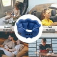 thumbnail image 2 of neck pillow airplane Crystal Velvet Neck Inflatable Pillow Neck Inflatable Pillow Neck Protective Pillow New Neck Pillow(Deep Blue), 2 of 7