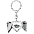 thumbnail image 1 of Los Angeles America Ink City Painting Heart Angel Wing Key Chain Holder, 1 of 3