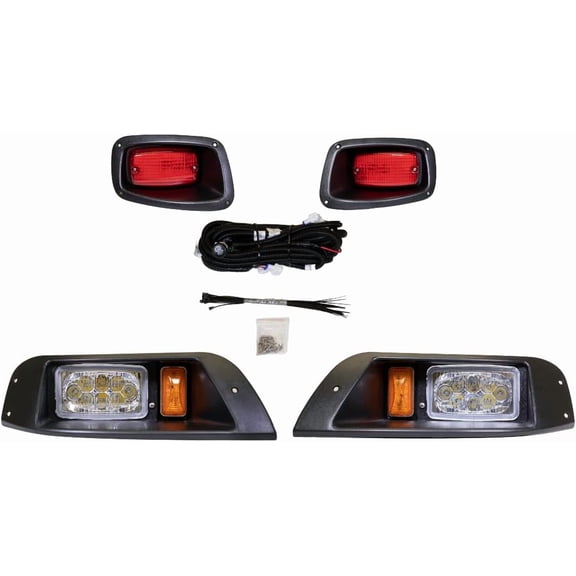 PROFX LED Light Kit for EZGO TXT (1994.5-2013) Gas & Electric Golf Carts - Full Adjustable LED Headlight Kit with Tail Lights