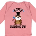 thumbnail image 4 of Inktastic Happy Groundhog Day February Boys or Girls Long Sleeve Baby Bodysuit, 4 of 5