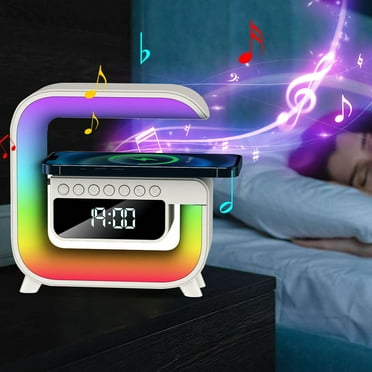 Bluetooth Speaker Bluetooth Audio 13 Kinds Of Colorful Lights Clock Alarm Clock Double Mode Can Be Wireless Charging Cell Phone Outdoor Speakers