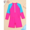 thumbnail image 4 of YUUMIN Unisex Boy Girls Upf 50+ One Piece Swimsuit Beach Sun Cover Wetsuits for Rash Guard Pink 5-6, 4 of 5