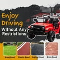 thumbnail image 7 of ThunderBolt 12V Ride on Electric Truck Car for Kids w/ Remote Control, 4 Wheel Suspension, USB, Bluetooth, Power Display, Battery Powered Ride on Toys, 7 of 7